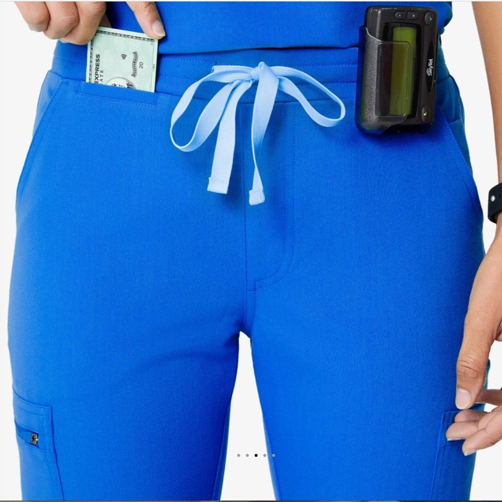 FIGS Yola Skinny Scrub Pants Royal Blue